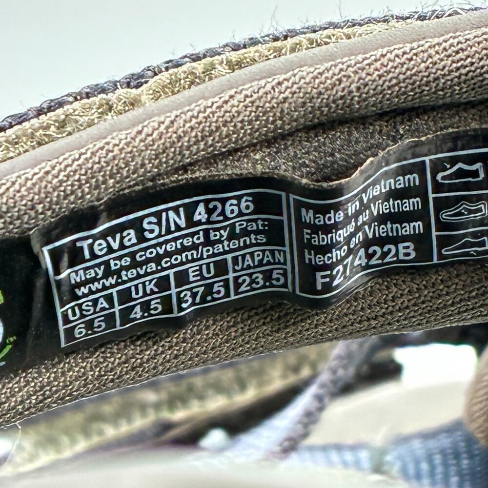 Teva Tirra Bering Sea Blue Adjustable Strap Hiking Sandals 4266 Women’s Size 6.5 - Picture 8 of 9